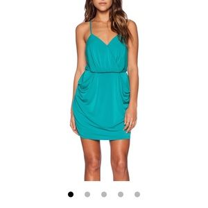 BCBG DRAPE POCKET DRESS